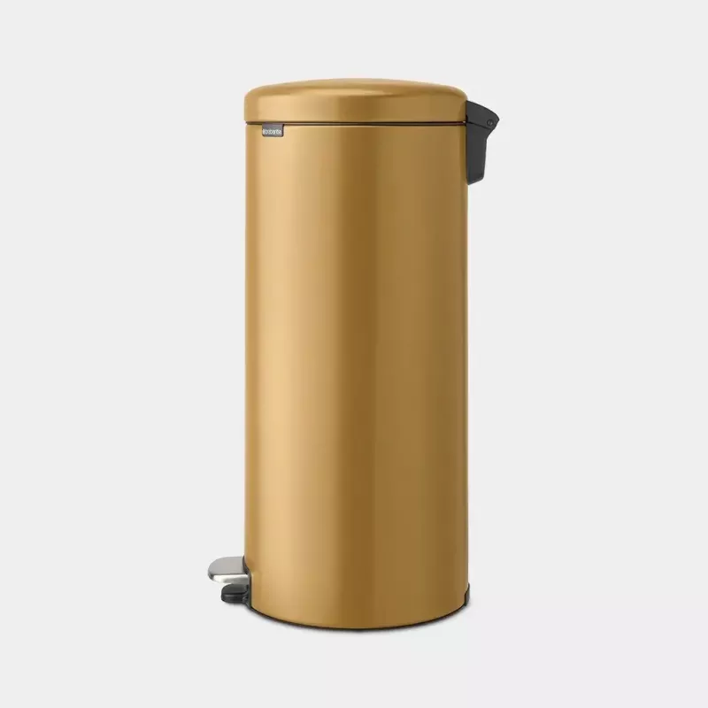 Atliekų konteineris Brabantia 238765 apvalus plieninis auksinis skersmuo 29,3 cm gylis 380 mm aukštis 679 mm