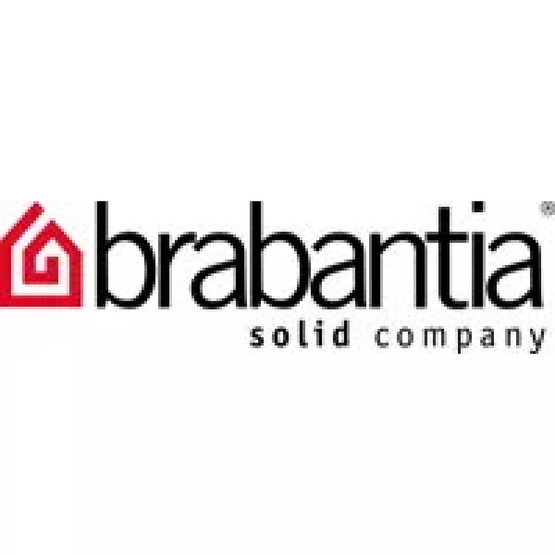 Skalbinių krepšys Brabantia 35L tamsiai pilkas baltas