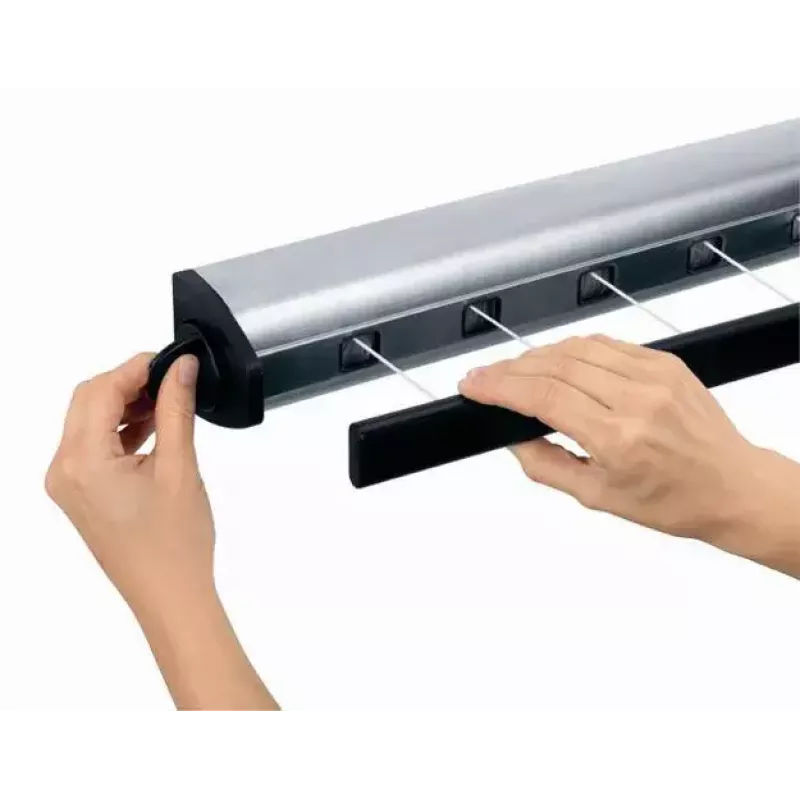 Prie sienos montuojama džiovykla Brabantia Pull-Out Drying Lines Set 2 vnt. Nerūdijantis plienas