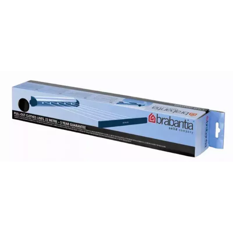 Prie sienos montuojama džiovykla Brabantia Pull-Out Drying Lines Set 2 vnt. Nerūdijantis plienas
