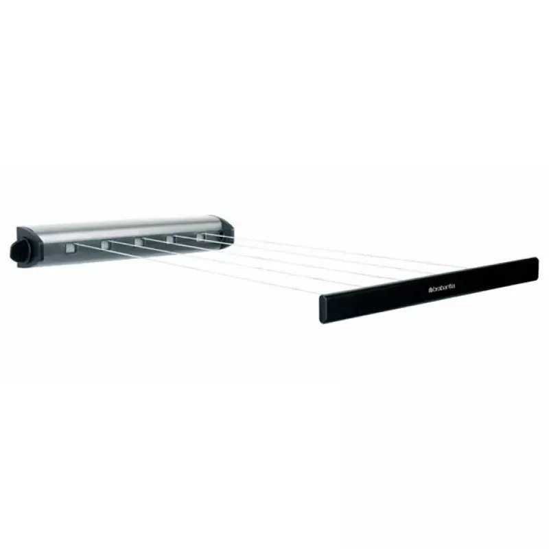 Prie sienos montuojama džiovykla Brabantia Pull-Out Drying Lines Set 2 vnt. Nerūdijantis plienas