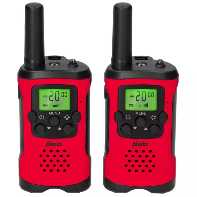 Alecto FR115RD dvipusis radijo ryšys 8 kanalai 446 MHz juoda raudona