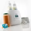 Buteliukų šildytuvas Alecto BW700TWIN — dvigubas 3 viename elektrinis buteliukų šildytuvas, 512 W, 230 V, baltas