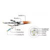 Tinklo kabelis GEMBIRD PP6A-LSZHCU-2M Cat6 S/FTP (S-STP) 2 m RJ-45 Pilkas