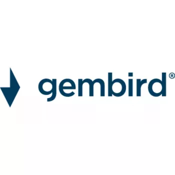 Stalinė lempa Gembird TA-WPC10-LED-01-MX belaidis įkroviklis juoda balta