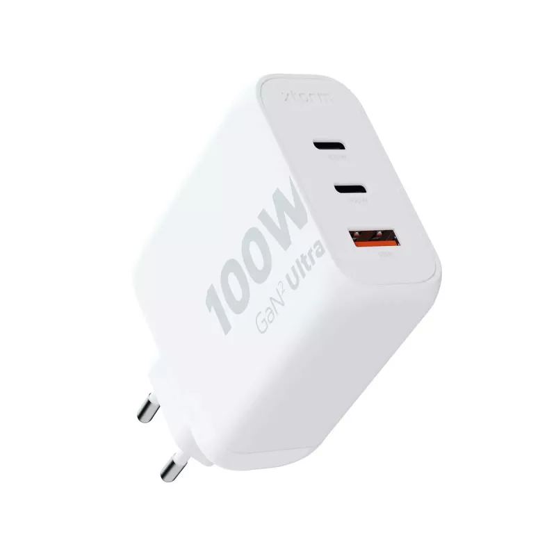 Vidinis įkroviklis Xtorm 100W GaN² Ultra Wall Charger greitasis įkrovimas 2 USB-C