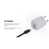 Sieninis įkroviklis Xtorm 20W GaN² Ultra — 20 W, USB-C, vidaus, baltas