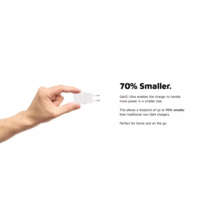 Sieninis įkroviklis Xtorm 20W GaN² Ultra — 20 W, USB-C, vidaus, baltas