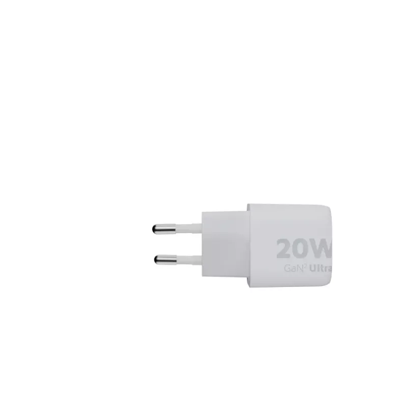 Sieninis įkroviklis Xtorm 20W GaN² Ultra — 20 W, USB-C, vidaus, baltas