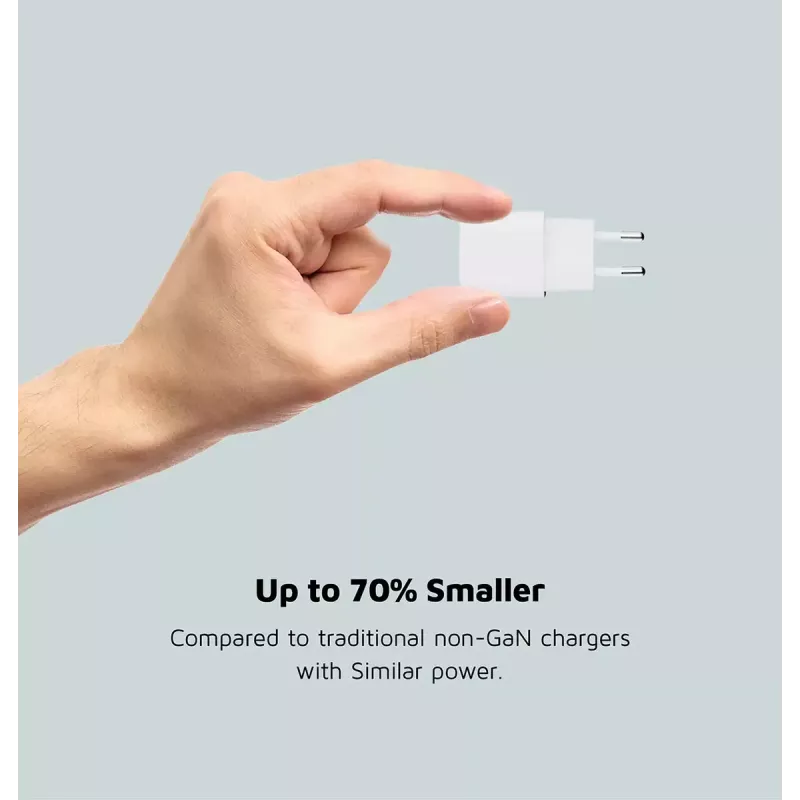 Sieninis įkroviklis Xtorm 20W GaN² Ultra — 20 W, USB-C, vidaus, baltas