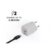 Sieninis įkroviklis Xtorm 20W GaN² Ultra — 20 W, USB-C, vidaus, baltas