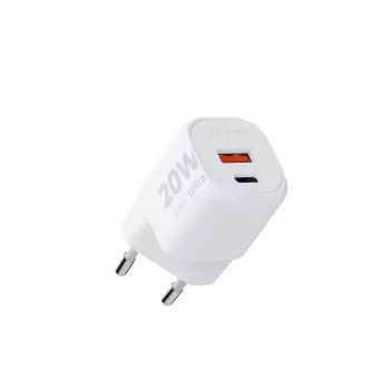 Sieninis įkroviklis Xtorm 20W GaN² Ultra — 20 W, USB-C, vidaus, baltas