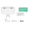 Išmanusis kištukas Avanca International BV Hombli Smart Socket Duo EU — Wi‑Fi, 220–250 V, 50–60 Hz, 3540 W, vidaus, balta