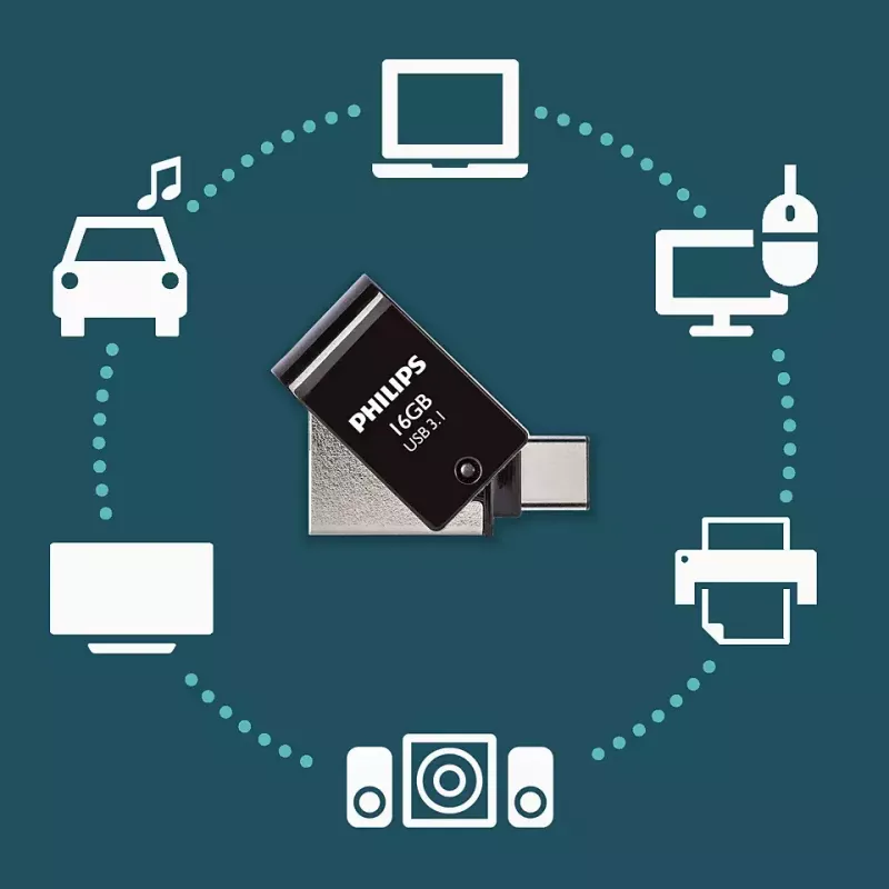 USB Flash Drive Philips 16GB USB Type-A 3.2 Gen 1 FM16DC152B/00