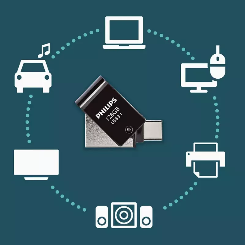 USB atmintukas Philips 128 GB USB Type-A 3.2 Gen 1 FM12DC152B/00