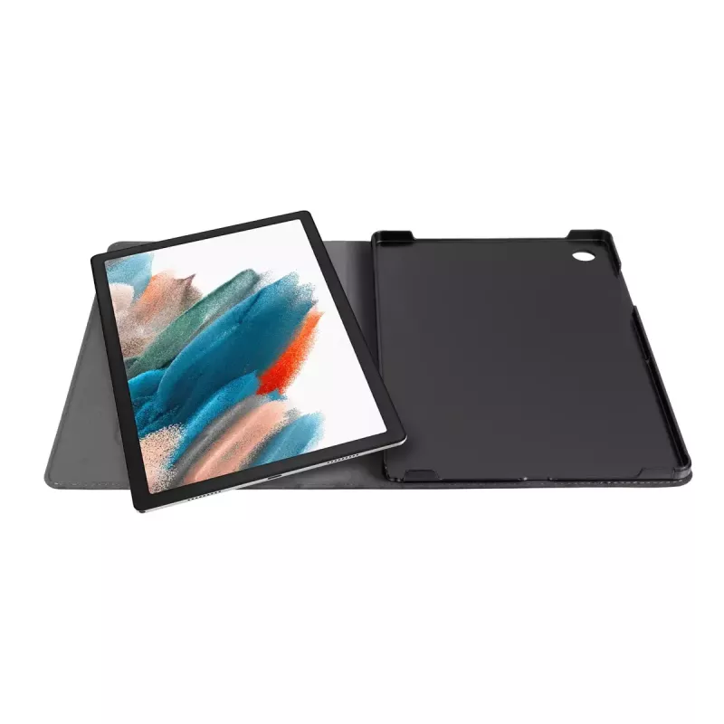 Dėklas-knygelė GeckoCovers, skirtas Galaxy Tab A8 (2021) – Easy-Click 2.0, veliūras ir dirbtinė oda, stovas, 10,5 colio ekranas