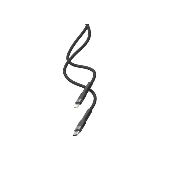 USB-C į Lightning laidą LINQ byELEMENTS 2m MFi sertifikuotas juodas