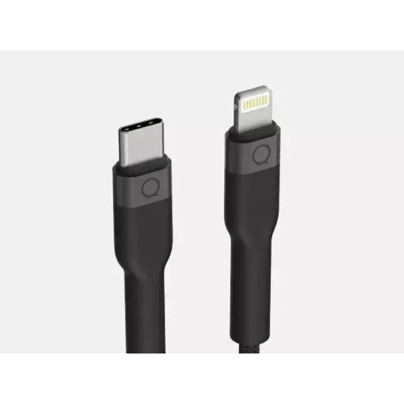 USB-C į Lightning laidą LINQ byELEMENTS 2m MFi sertifikuotas juodas