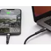 USB-C į Lightning laidą LINQ byELEMENTS 2m MFi sertifikuotas juodas