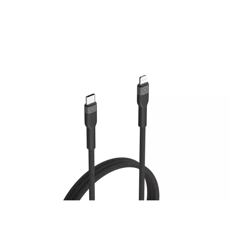 USB-C į Lightning laidą LINQ byELEMENTS 2m MFi sertifikuotas juodas