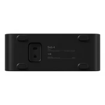Aktyvus žemų dažnių garsiakalbis Sonos Sub 4 Juoda — D klasės stiprintuvas, AC 110–240 V, 40,2×15,8×38,9 cm