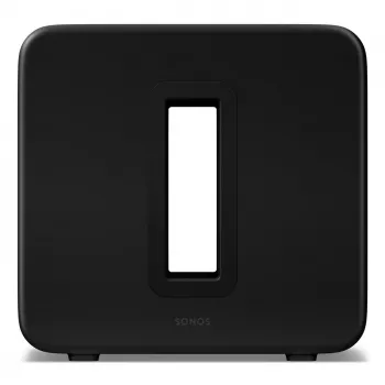 Aktyvus žemų dažnių garsiakalbis Sonos Sub 4 Juoda — D klasės stiprintuvas, AC 110–240 V, 40,2×15,8×38,9 cm
