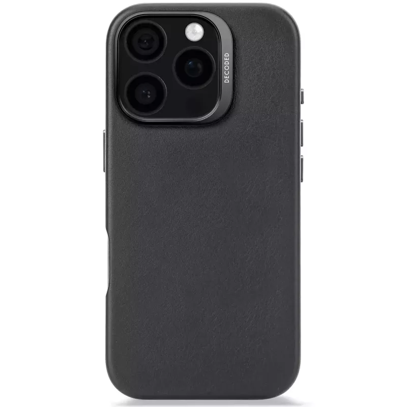 Dėklas Decoded odinis iPhone 16 Pro 6,3 col. juodas