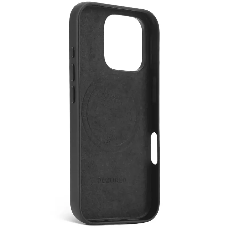 Dėklas Decoded odinis iPhone 16 Pro 6,3 col. juodas