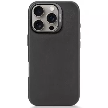 Dėklas Decoded odinis iPhone 16 Pro 6,3 col. juodas