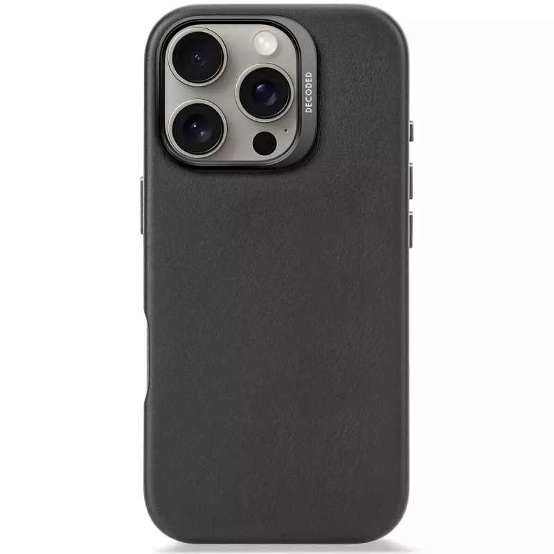 Dėklas Decoded odinis iPhone 16 Pro 6,3 col. juodas