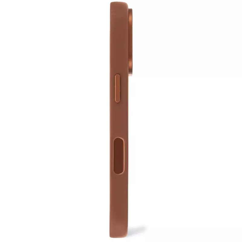 Dekoruotas odinis dėklas iPhone 16 Pro 6,3 colio rudas