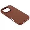 Dekoruotas odinis dėklas iPhone 16 Pro 6,3 colio rudas