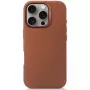 Dekoruotas odinis dėklas iPhone 16 Pro 6,3 colio rudas