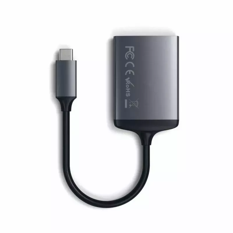 Kortelių skaitytuvas Satechi ST-TCU3CRM USB 2.0 Type-C — SD, MicroSD, pilkas, vidinis, 312 Mbit/s