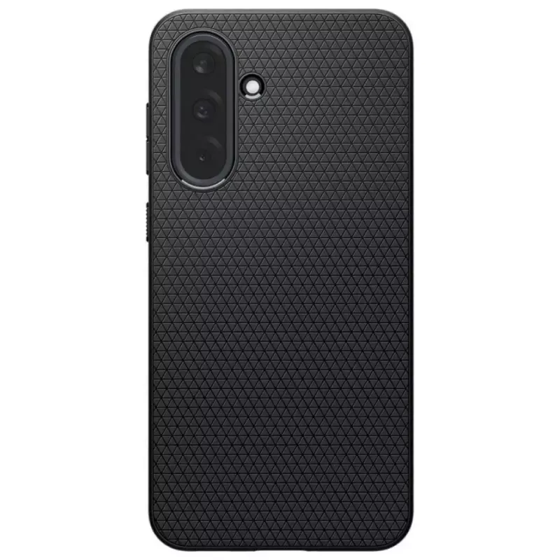 Apsauginis telefono dėklas Spigen Liquid Air, skirtas Samsung Galaxy A36 5G, matinės juodos spalvos