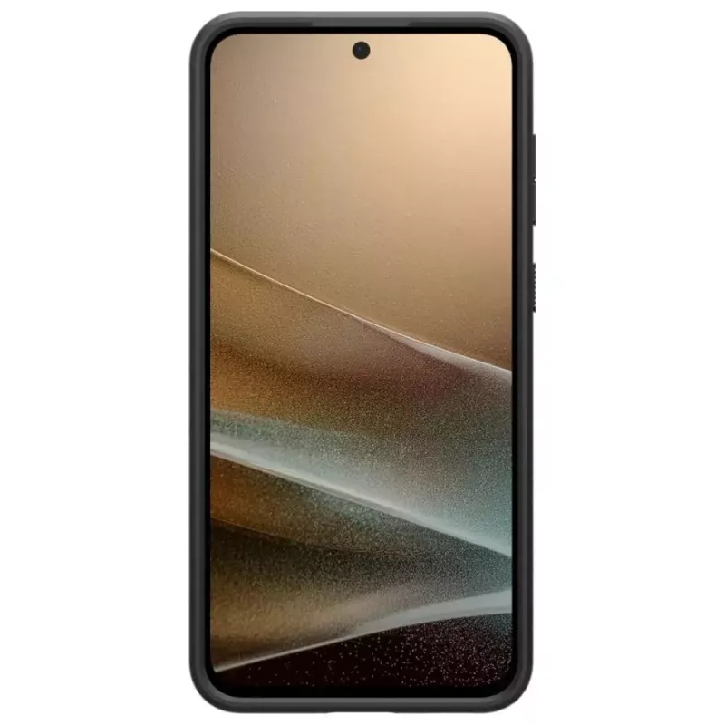 Apsauginis telefono dėklas Spigen Liquid Air, skirtas Samsung Galaxy A36 5G, matinės juodos spalvos