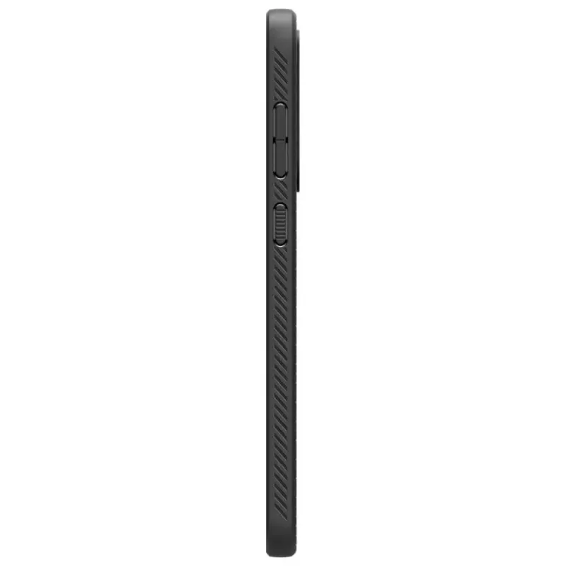 Apsauginis telefono dėklas Spigen Liquid Air, skirtas Samsung Galaxy A36 5G, matinės juodos spalvos