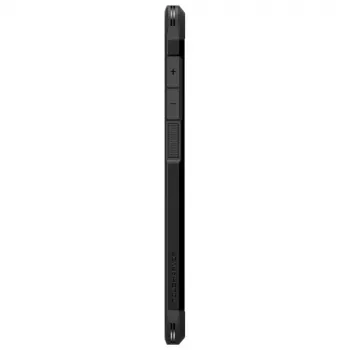 Spigen Tough Armor dėklas Samsung Galaxy A56 5G — juodas, dvisluoksnis apsauginis dangtelis