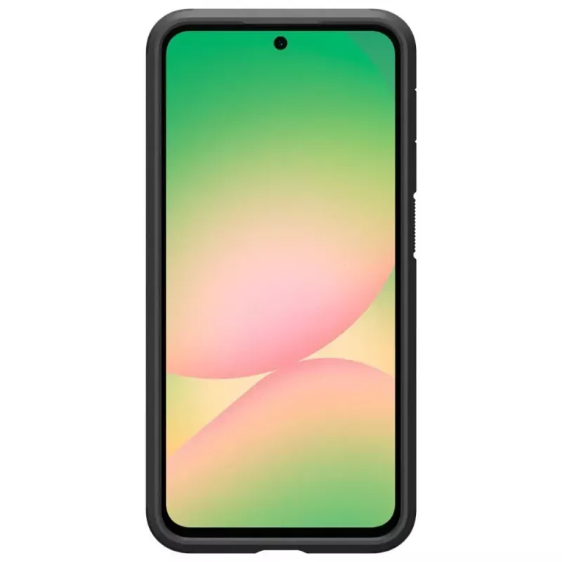 Spigen Tough Armor dėklas Samsung Galaxy A56 5G — juodas, dvisluoksnis apsauginis dangtelis