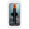 Grūdinto privatumo stiklo ekrano apsauga Spigen Glas.TR EZ FIT HD, skirta Samsung Galaxy S24/S25 — 2 vnt.