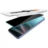 Grūdinto privatumo stiklo ekrano apsauga Spigen Glas.TR EZ FIT HD, skirta Samsung Galaxy S24/S25 — 2 vnt.