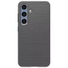 Apsauginis telefono dėklas Spigen Liquid Air, skirtas Galaxy S25 — marmuro pilkumo, plonas, smūgius sugeriantis