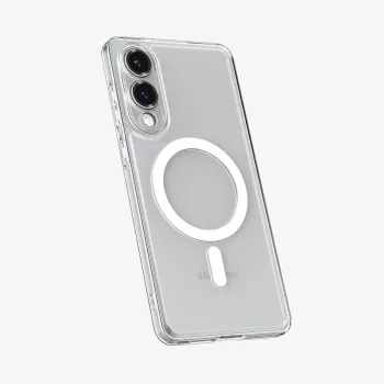 Dėklas Spigen Galaxy S25 Edge permatomas baltas 6,7 col.