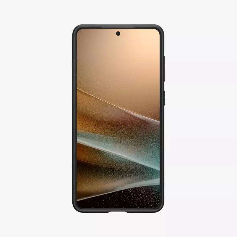 Dėklas Spigen Galaxy S25 Edge matinės juodos spalvos vienspalvis