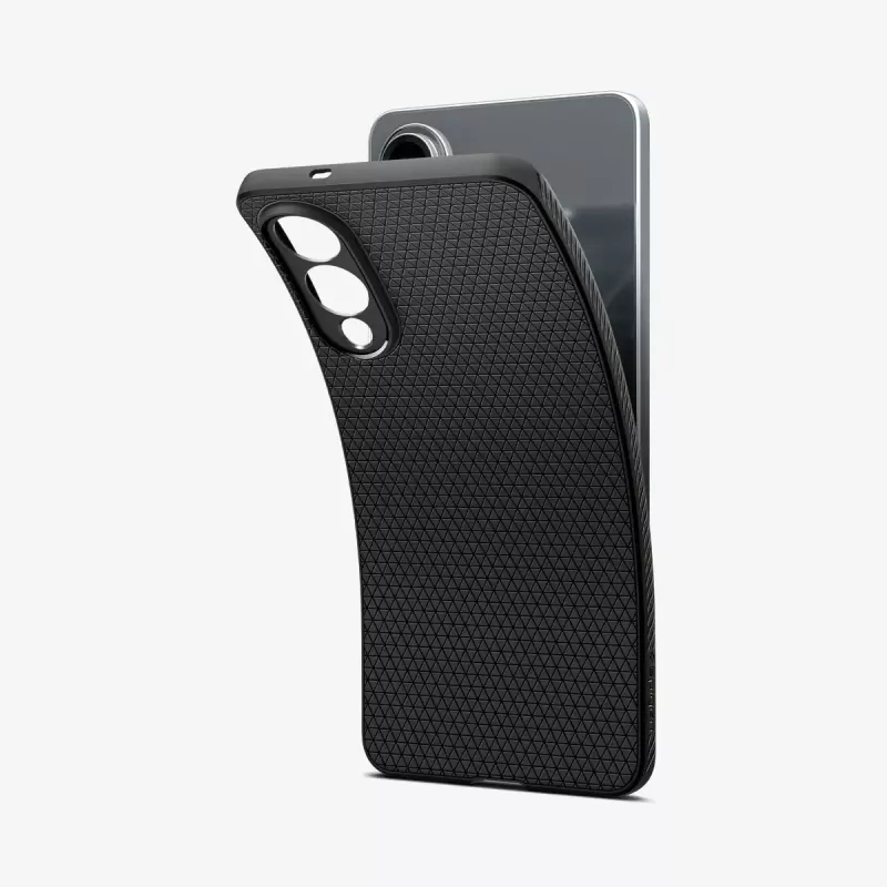 Dėklas Spigen Galaxy S25 Edge matinės juodos spalvos vienspalvis