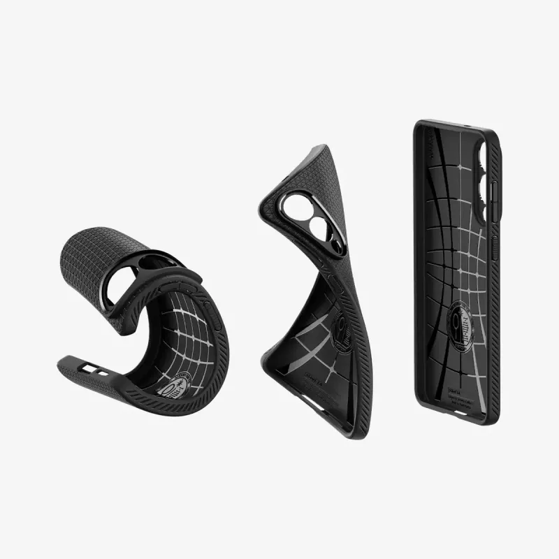 Dėklas Spigen Galaxy S25 Edge matinės juodos spalvos vienspalvis