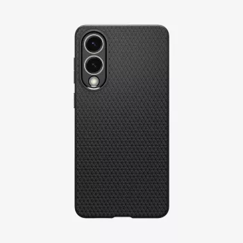 Dėklas Spigen Galaxy S25 Edge matinės juodos spalvos vienspalvis