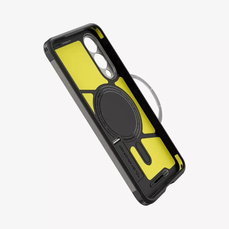 Dėklas Spigen Galaxy S25 Edge Tough Armor AI MagFit Gunmetal