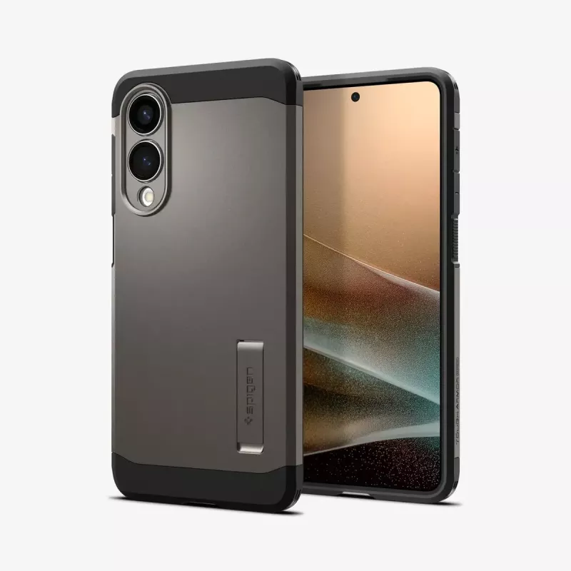 Dėklas Spigen Galaxy S25 Edge Tough Armor AI MagFit Gunmetal