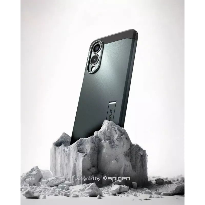 Dėklas Spigen Galaxy S25 Edge Tough Armor AI Abyss Green